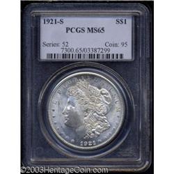 1921-S $1 MS65 PCGS.