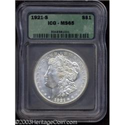 1921-S $1 MS65 ICG.