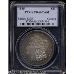1885 $1 PR66 Cameo PCGS.