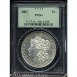 1892 $1 PR64 PCGS.