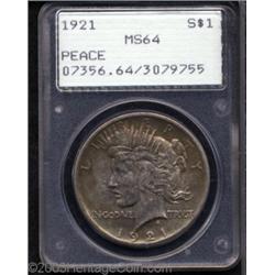 1921 $1 MS64 PCGS.