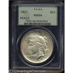 1921 $1 MS64 PCGS.