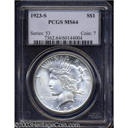 1923-S $1 MS64 PCGS.