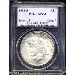 1923-S $1 MS64 PCGS.