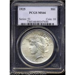 1925 $1 MS66 PCGS.