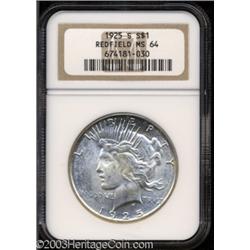 1925-S $1 MS64 NGC.
