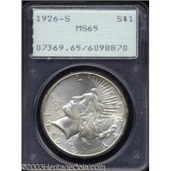 1926-S $1 MS65 PCGS.