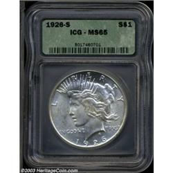 1926-S $1 MS65 ICG.