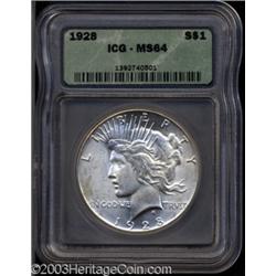 1928 $1 MS64 ICG.
