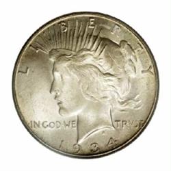 1934-S $1 MS64 PCGS.