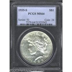 1935-S $1 MS64 PCGS.