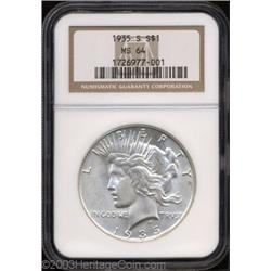 1935-S $1 MS64 NGC.