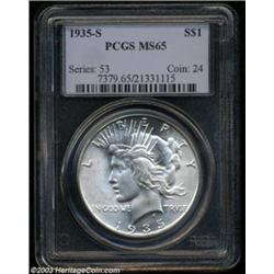1935-S $1 MS65 PCGS.