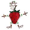 Image 1 : Dancing Girl Strawberry Pin - Creative Alternatives