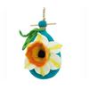 Image 1 : Felt Birdhouse - Daffodil - Wild Woolies