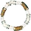 Image 1 : Recycled Glass Adinkra-Strength Bracelet in Green - Glo