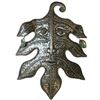 Image 1 : Recycled Steel Drum Art - Green Man Design - Croix des