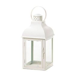 Gable Large White Lantern