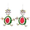 Image 1 : Dancing Girl Round Melon Earrings - Creative Alternativ