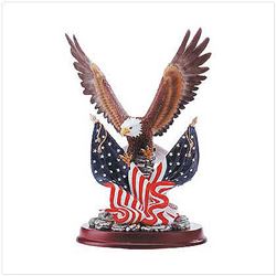 Patriotic Eagle Figurine