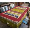 Image 1 : Hand Painted Table Cloth 92 inches by 56 inches - Tonga
