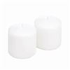 Image 1 : Unscented White Pillar Candle Set