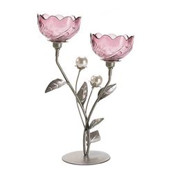 Mulberry Blooms Candleholder