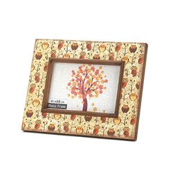 Retro Owls Photo Frame