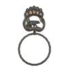 Image 1 : Black Bear Paw Towel Ring