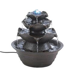 Lotus Bloom Tabletop Fountain