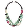 Image 1 : Tagua and Seed Miranda Necklace in Sea Green - Faire Co