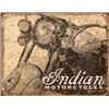 Image 1 : INDIAN MOTORCYCLE METAL SIGN