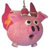 Image 1 : Felt Birdhouse Flying Pig - Wild Woolies