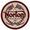 Image 1 : NORTON LOGO METAL SIGN