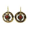 Image 1 : Earth's Core Red Jasper Brass Earrings - Brass Images (