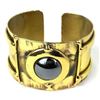 Image 1 : Between the Lines Hematite Brass Cuff - Brass Images (C