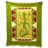 Image 1 : Gecko Batik in Green/Yellow/Red - Tonga Textiles