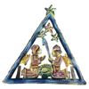 Image 1 : Painted Triangle Nativity Wall Art - Croix des Bouquets