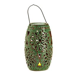 Ceramic Green Lantern With Le
