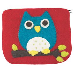 Felt Coin Purse - Owl - Wild Woolies (P)