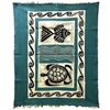 Image 1 : Sea Life Batik in Blue/Black - Tonga Textiles