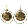 Image 1 : Nebula Brass Earrings - Brass Images (E)