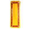 Image 1 : Hand-painted Long Platter in Honey - Encantada