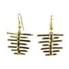 Image 1 : Fence Brass Earrings - Brass Images (E)