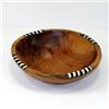 Image 1 : 7-Inch Olive Wood Bowl with Inlaid Bone - Jedando Handi