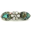Image 1 : Abalone and Mother of Pearl Daisy Hair Barrette - Artis