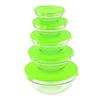 Image 1 : Glass Bowls With Lids - Green