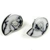 Image 1 : Howlite Nautilus Post Earrings - Artisana