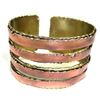 Image 1 : Brass and Copper Organic Cuff - Brass Images (C)
