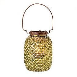 Green Diamond Candle Lantern